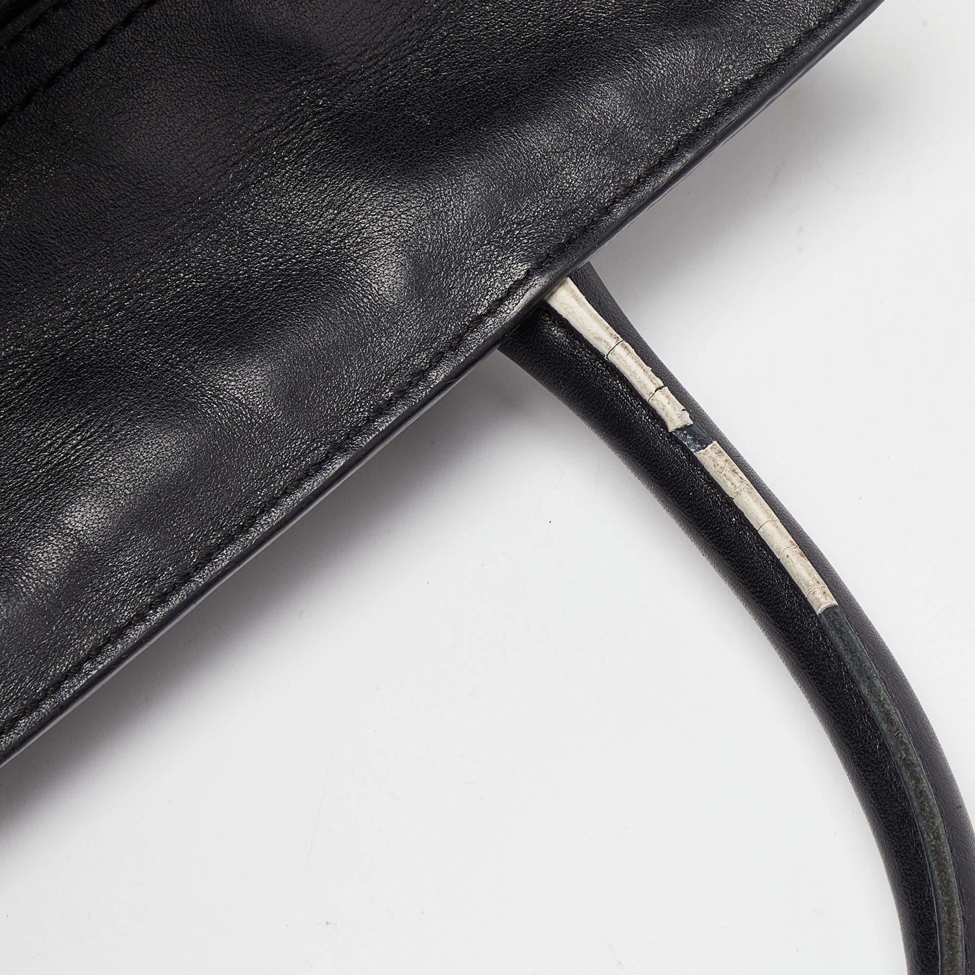 Reed Krakoff Black/White Leather Atlantique Tote For Sale 6