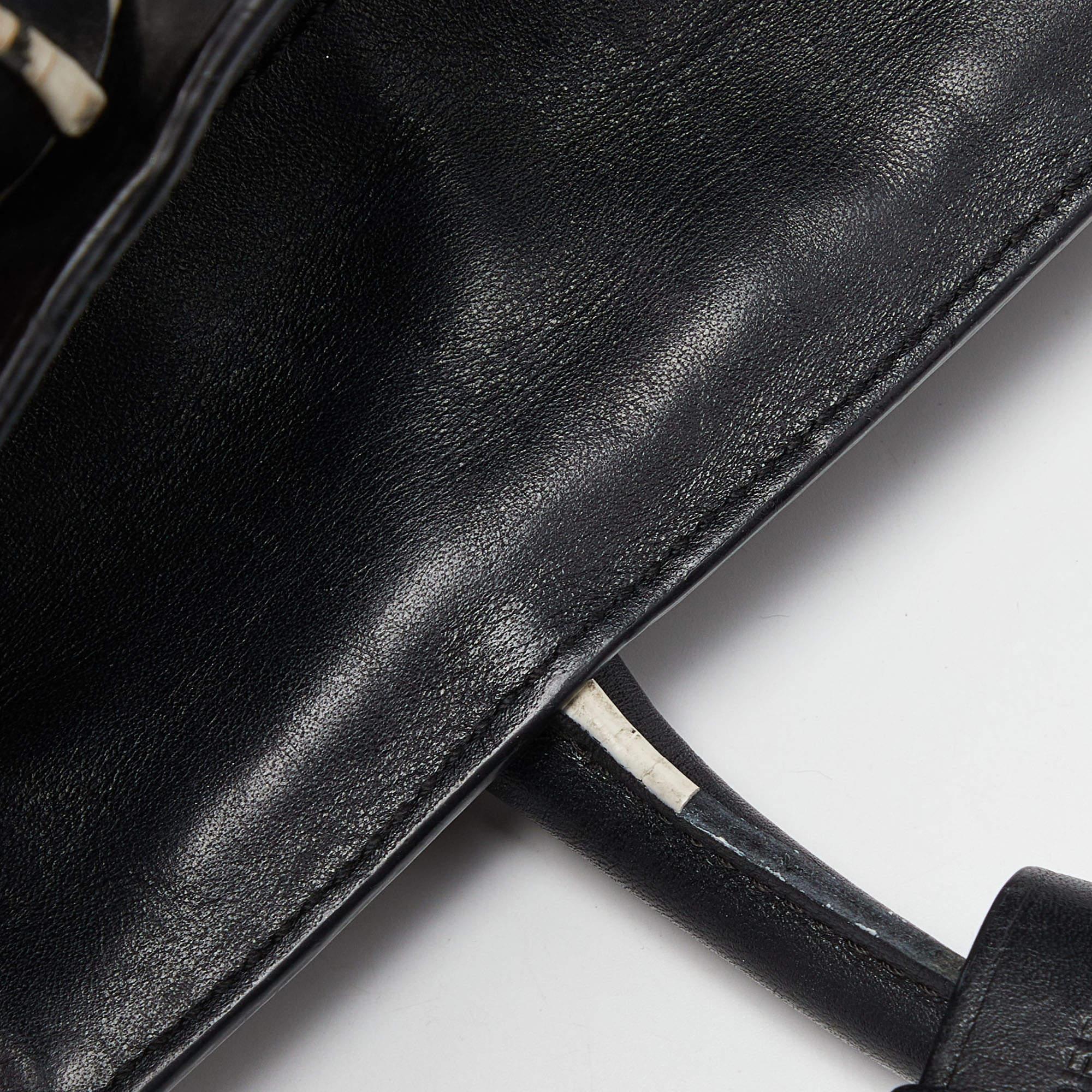 Reed Krakoff Black/White Leather Atlantique Tote For Sale 3