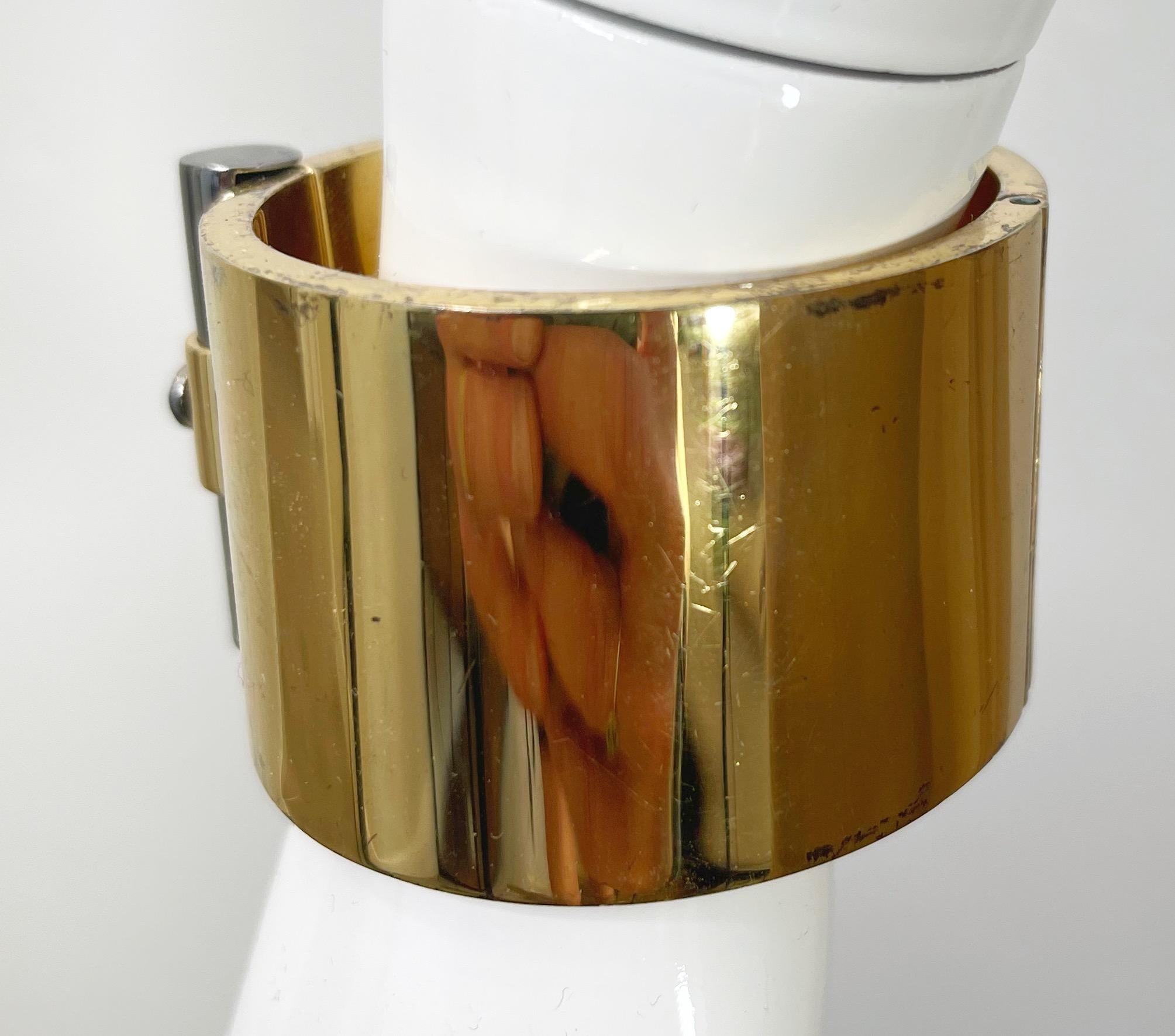 Reed Krakoff Resort 2013 Distressed Gold + Gunmetal T Bar Cuff Bracelet  For Sale 9