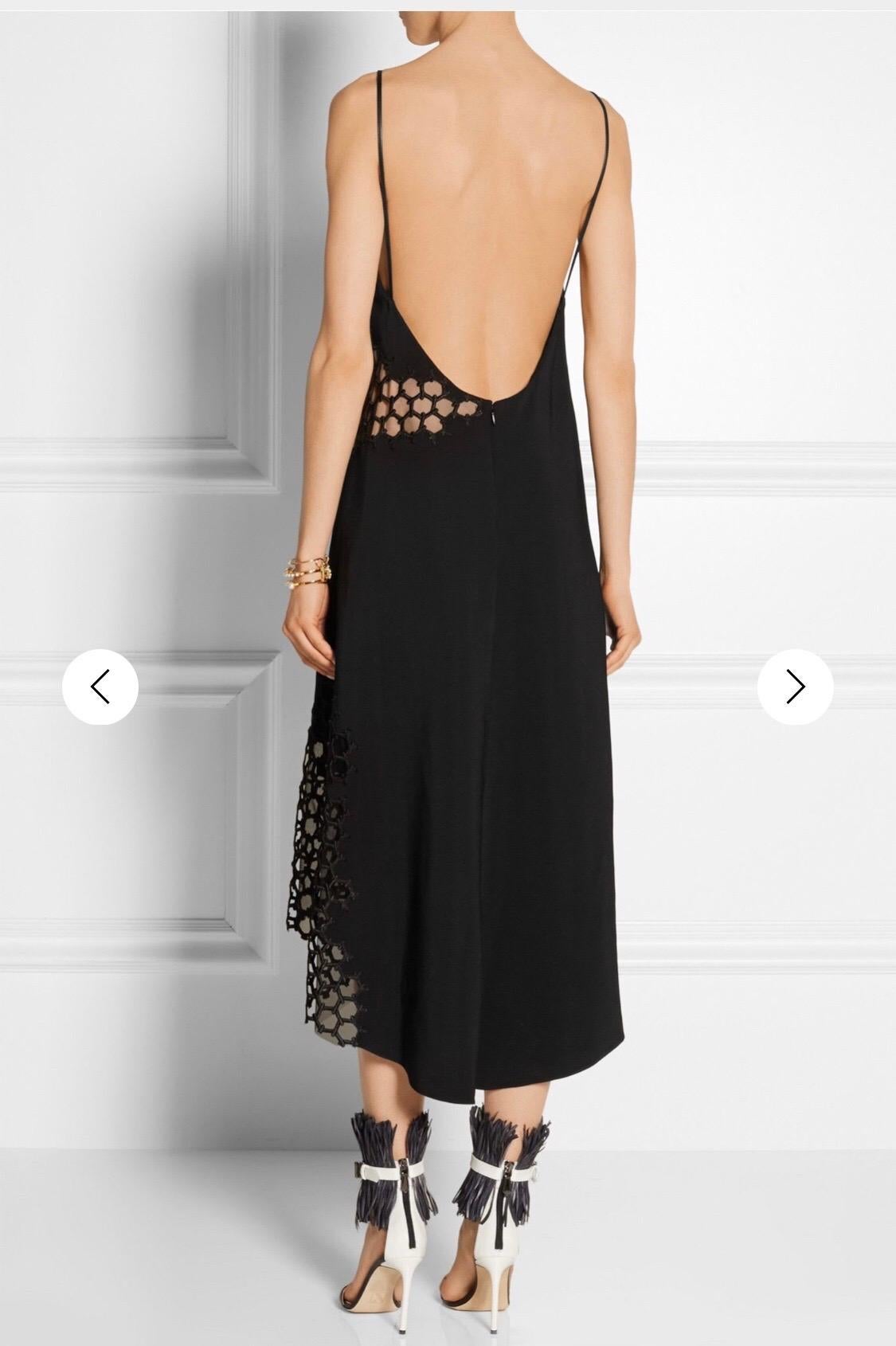 Women's Reed Krakoff Spring 2015 Runway Size 2 / 4 Black Nude Cut Out Halter Dress For Sale