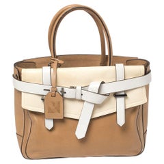 Reed Krakoff Tan/Cream Leder Boxer Tote