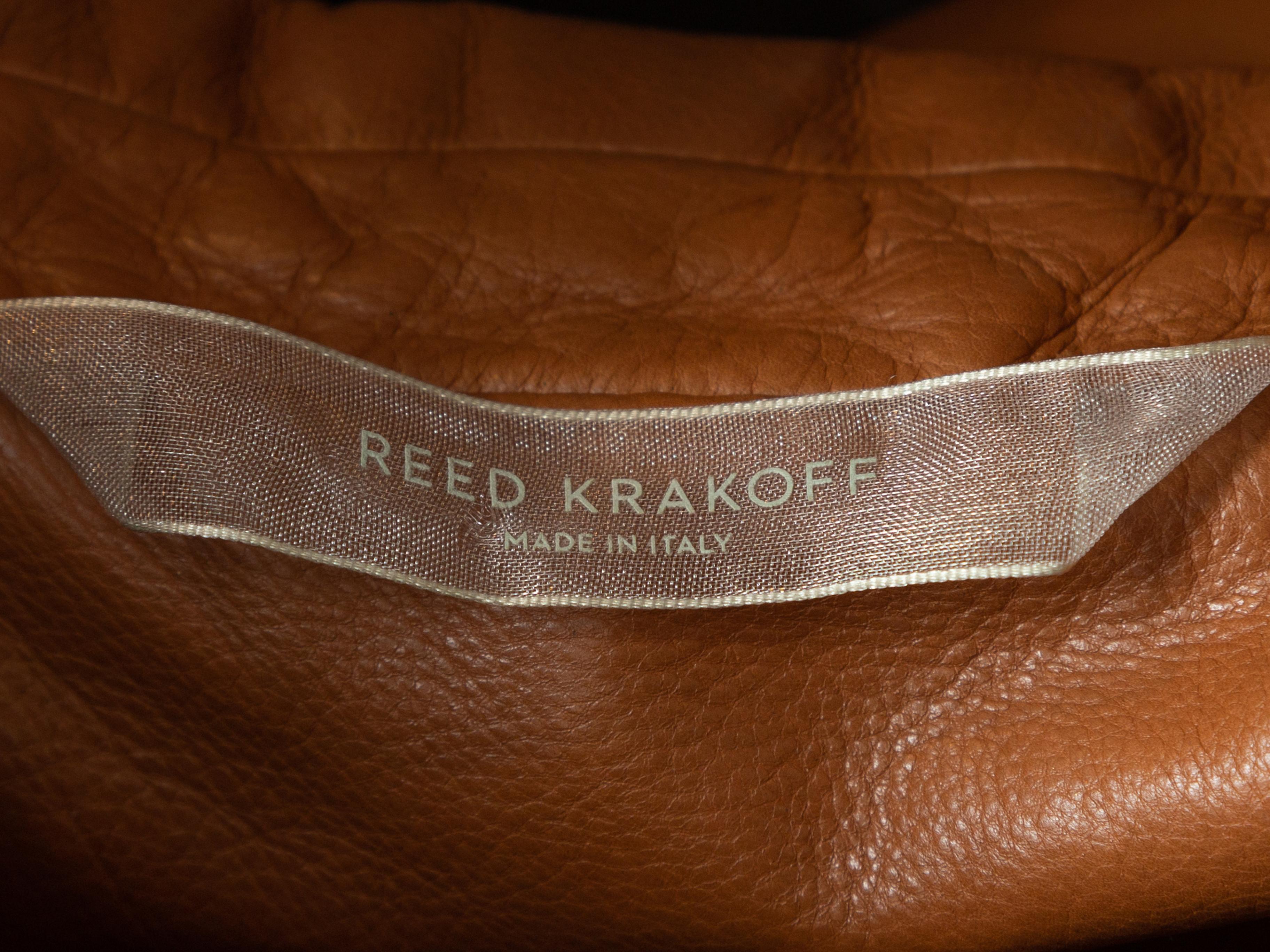 Orange Reed Krakoff Tan Leather Blazer