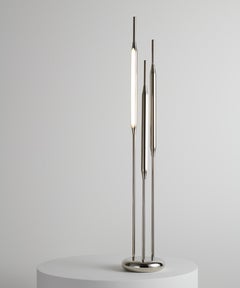 Reed Table Light / Large in Polished Nickel Finish by Tom Kirk