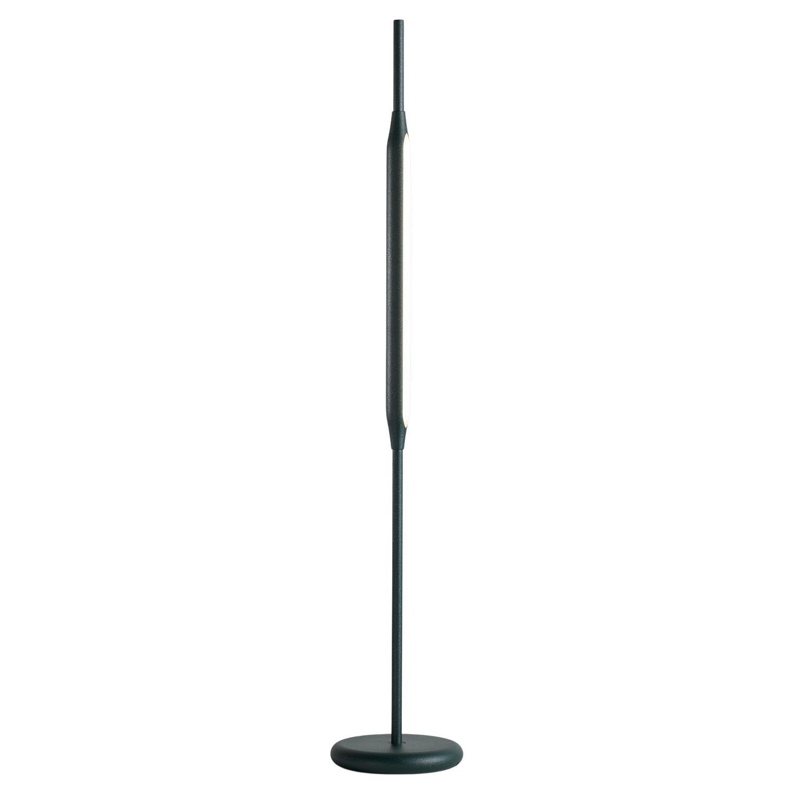 Reed Table Light / Small in Fir-Green Powdercoat Finish For Sale