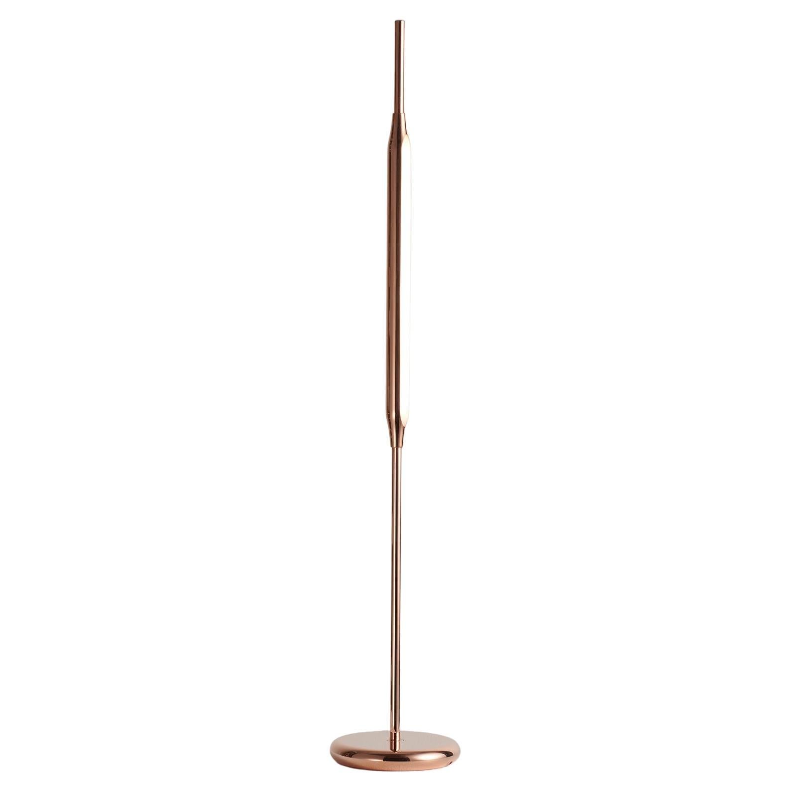 Reed Table Light / Small in Polished Copper Finish For Sale