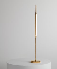 Reed Table Light / Small in Polished Gold Finish by Tom Kirk