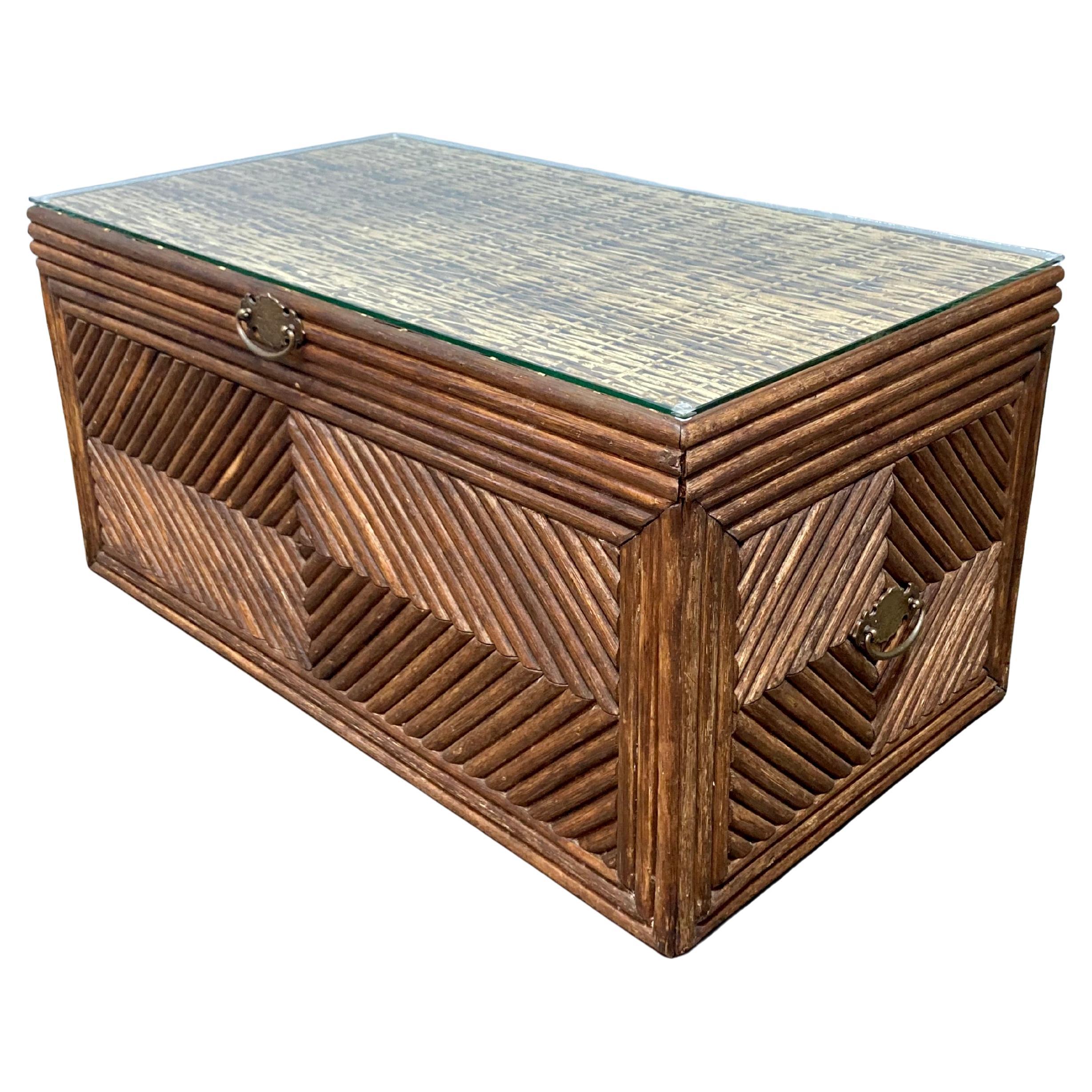 Reed Trunk Coffee Table