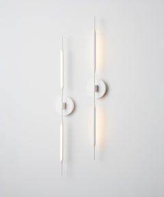 Reed Wall Light in Matt-white Powdercoat Finish, UL Listed by Tom Kirk