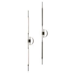 Reed Wall Light in Polished Nickel Finish, UL Listed