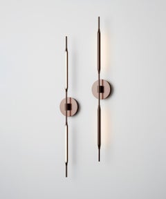 Reed Wall Light in Satin Bronze Finish, UL Listed by Tom Kirk