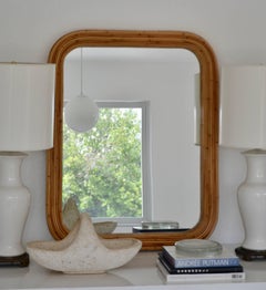 Reeded Bamboo Mirror
