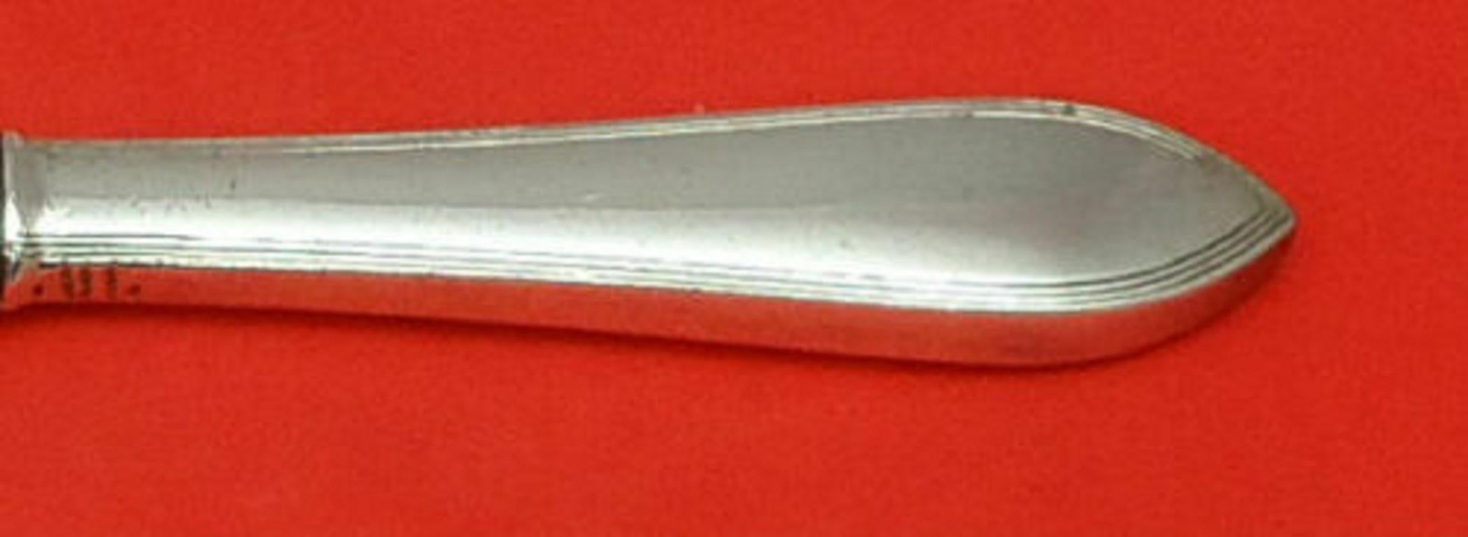 Sterling silver hollow handle with blunt blade regular knife, 9 1/2