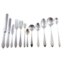 Reed Edge by Tiffany Sterling Silver Flatware Set for 8 Service 101 pieces