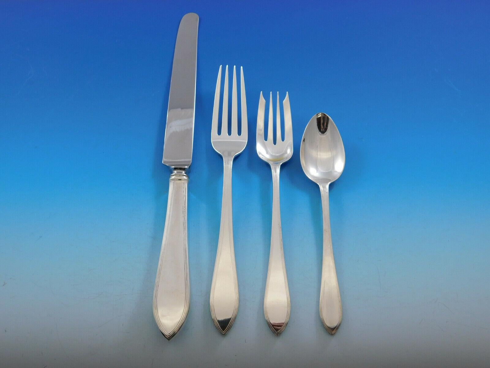Superbo set di posate in argento sterling 