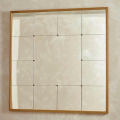 Espejo de pared con marco de roble carrizo By Tallboy Interiors