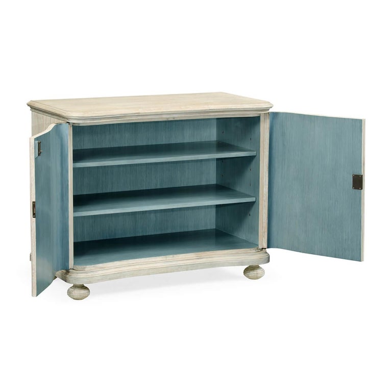 Reeded White Washed Cabinet For Sale at 1stDibs | reeded cabinet ...
