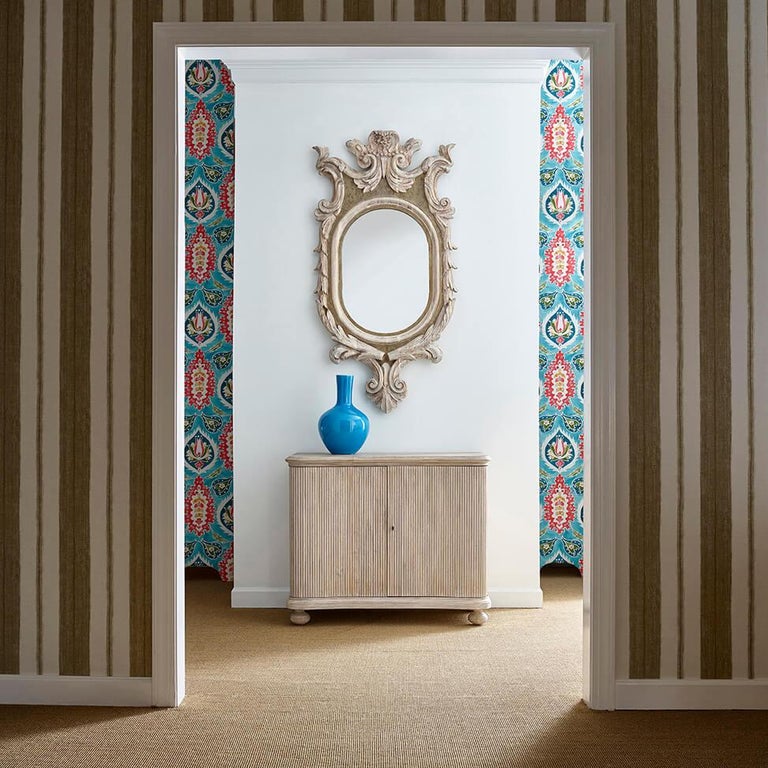 Reeded White Washed Cabinet For Sale at 1stDibs | reeded cabinet ...