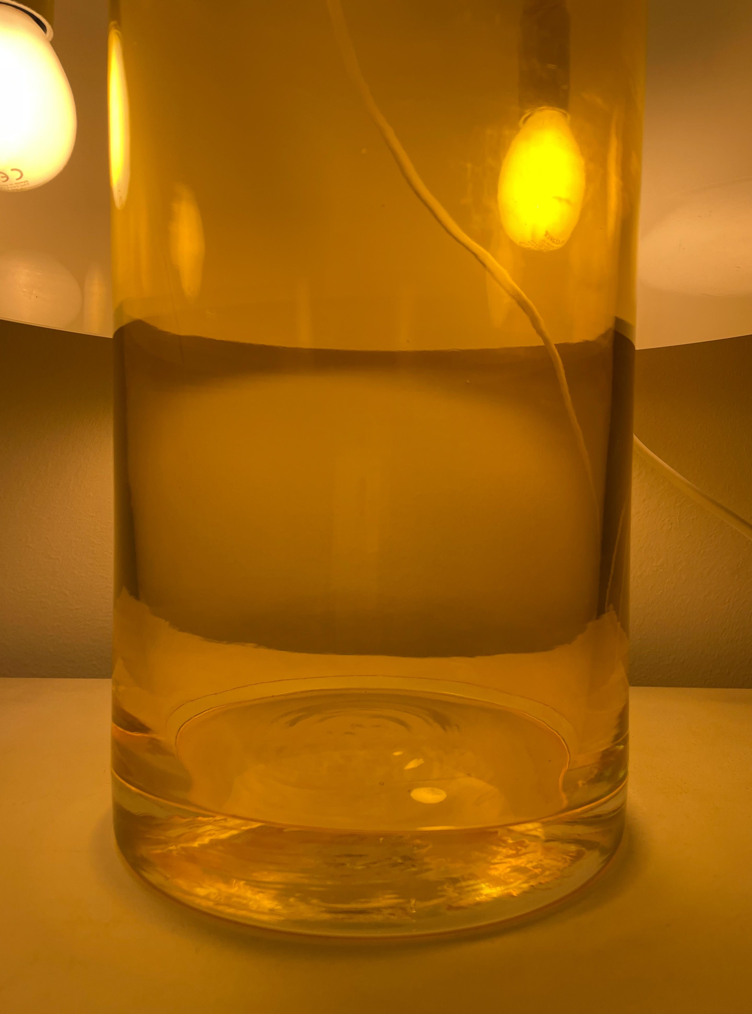 XXIe siècle et contemporain Lampe de table/vase en verre de Murano Modèle LT 226 de Carlo Nason  en vente