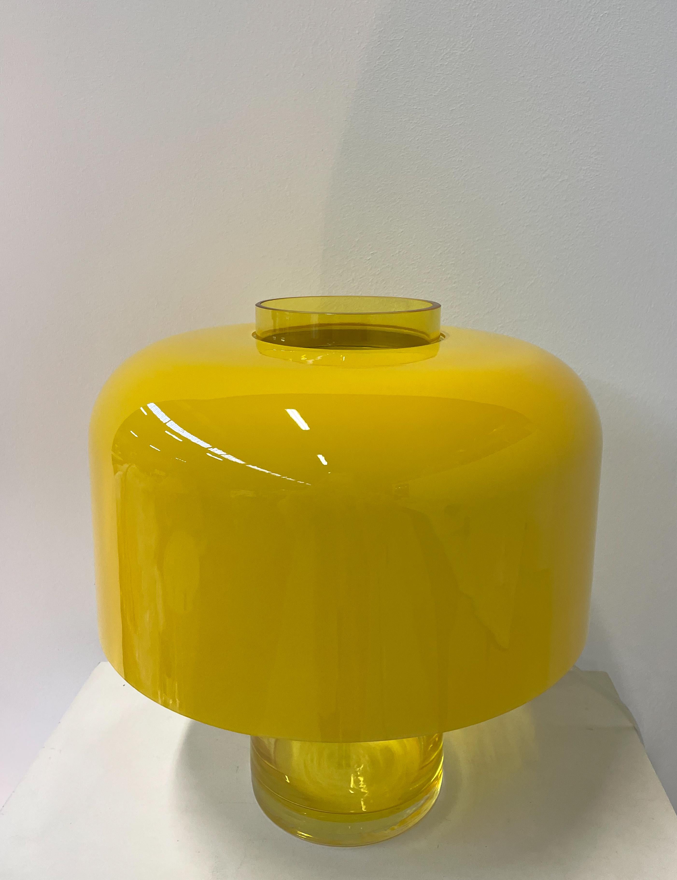 Lampe de table/vase en verre de Murano Modèle LT 226 de Carlo Nason  en vente 2