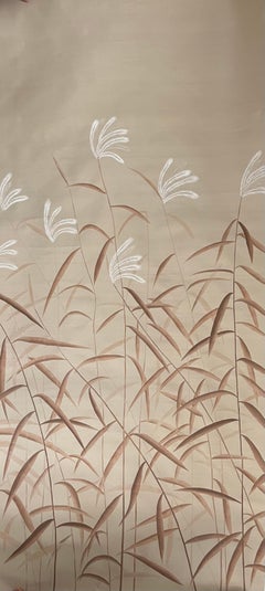Papel pintado Reeds Papel pintado a mano sobre seda slub