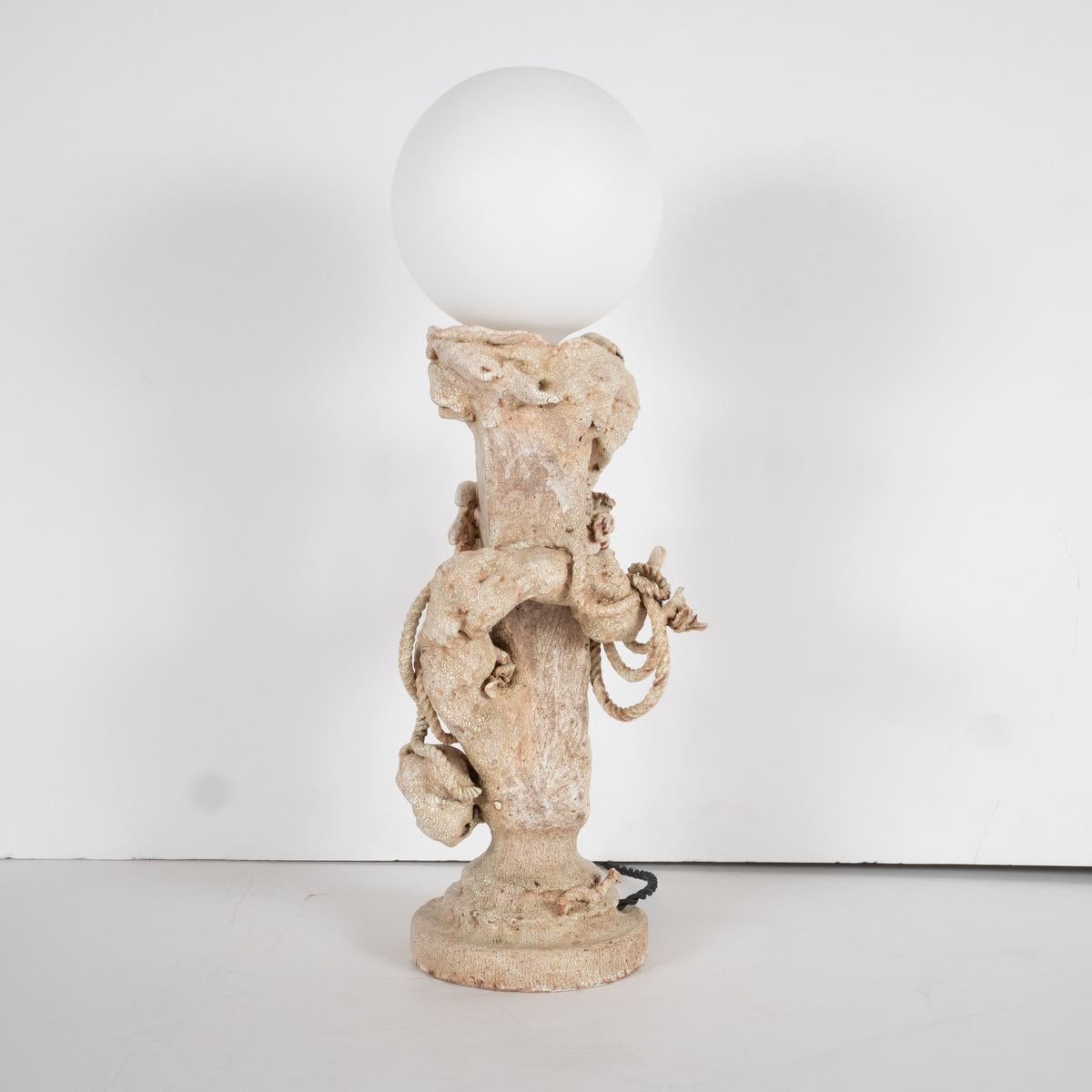 „Reef Lamp #2“ Keramik-Tischlampe von einer großen Hush (Organische Moderne) im Angebot