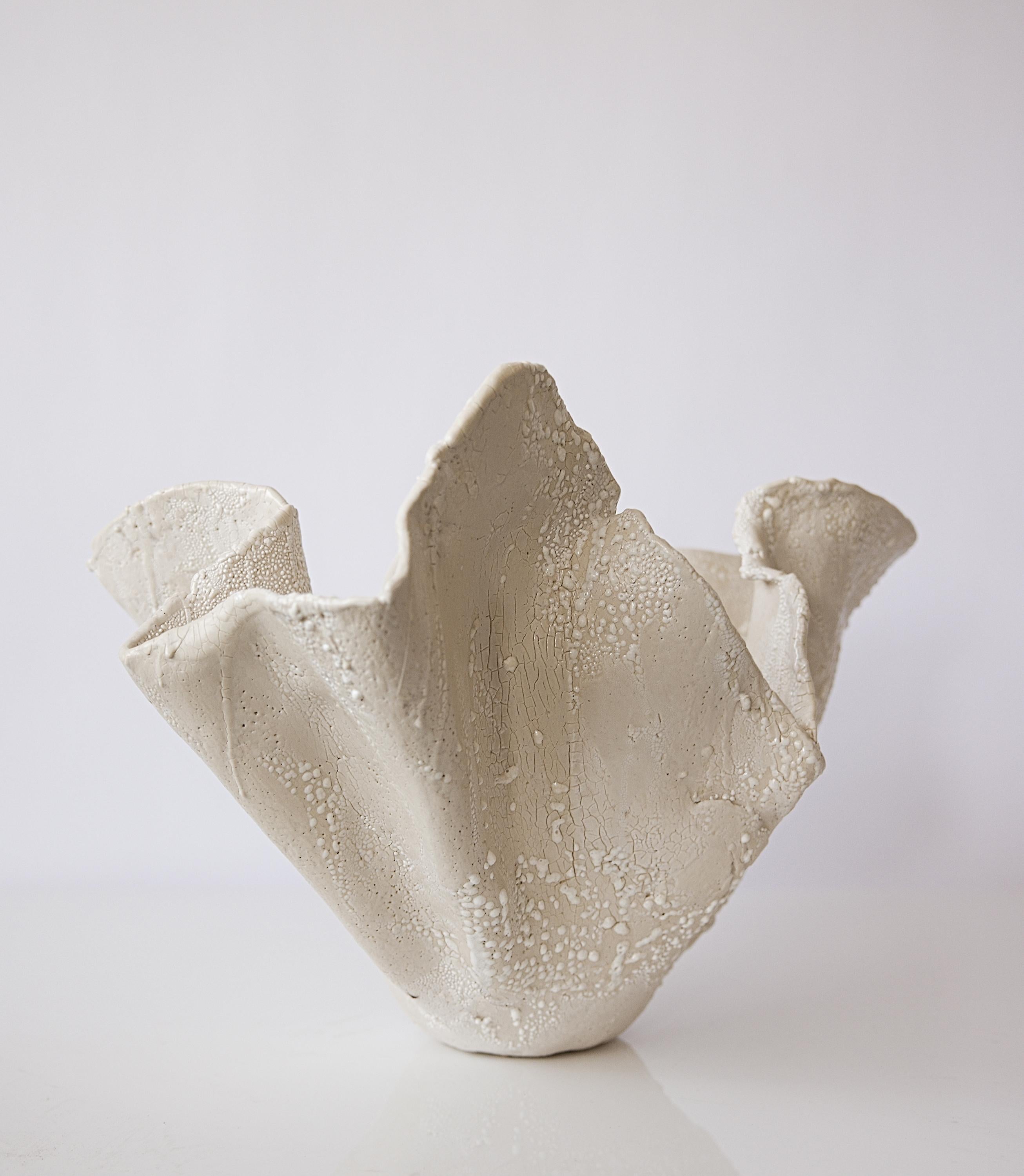 Discover the unparalleled beauty of theWhite Warm tones Reef Series Open Vessel- 20