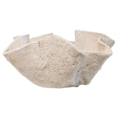 Reef Sculpted Ceramic Bowl free style Textured- Low Bowl