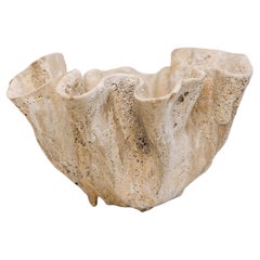 Reef Sculpted Ceramic Bowl free style Textured- Medium