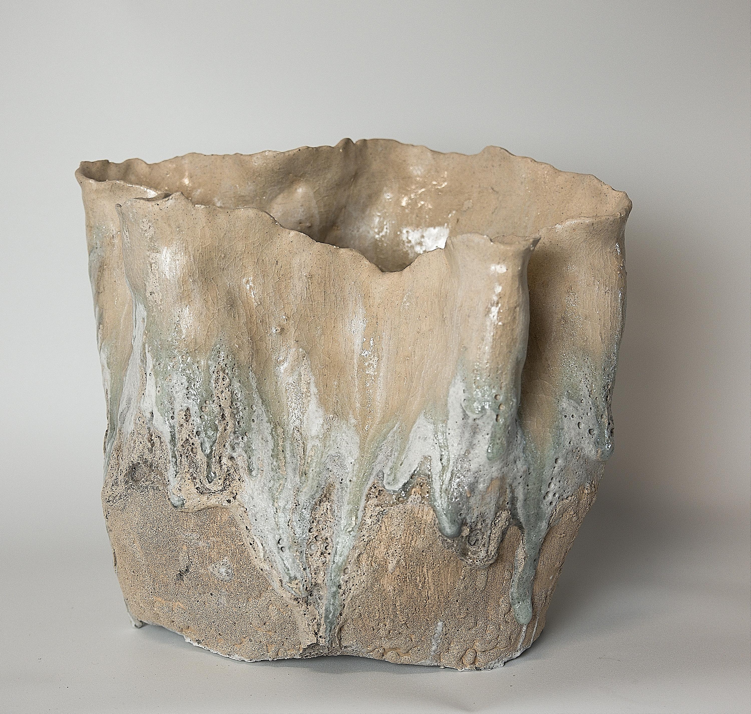 Organic Modern Reef Series Tall Vase- Free Form For Sale