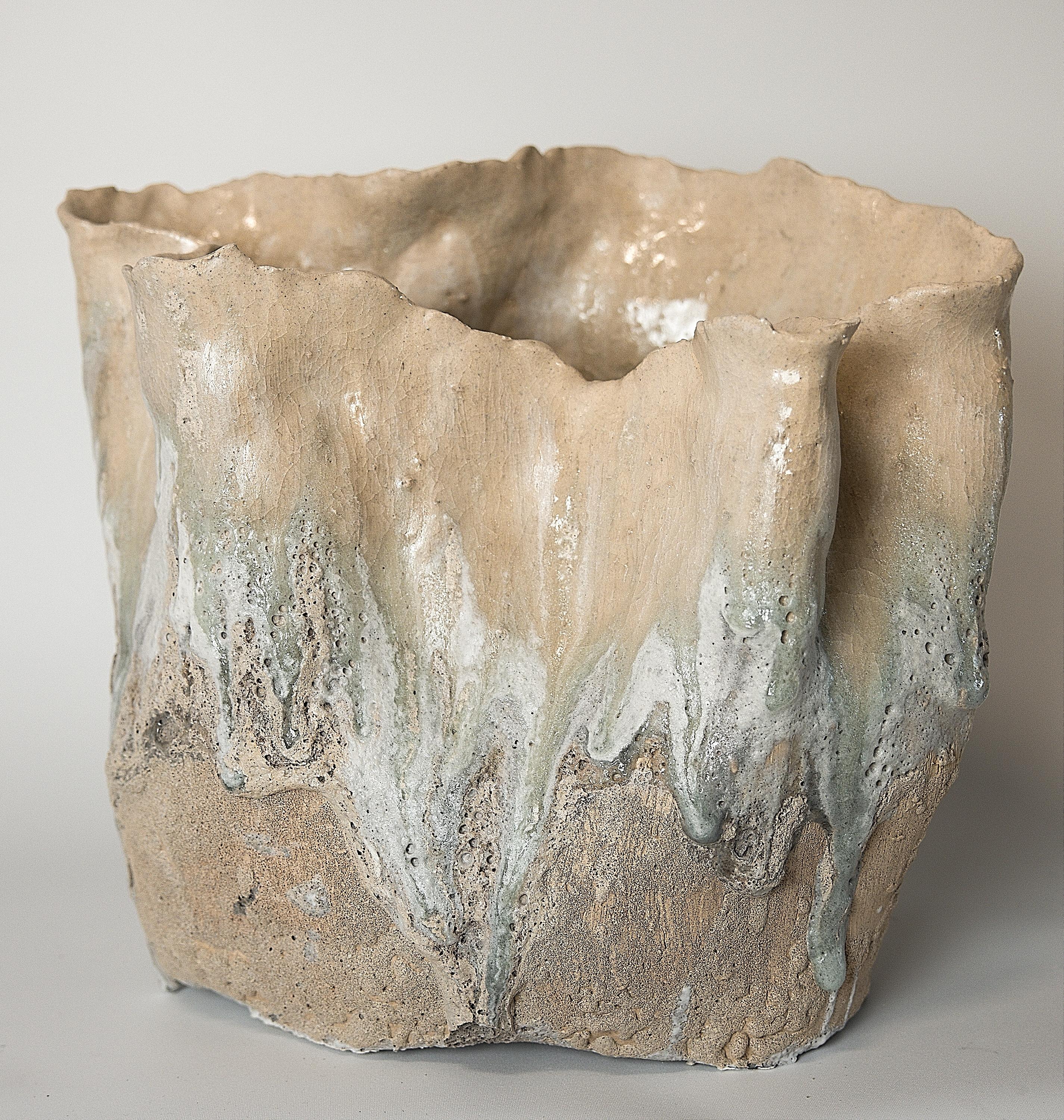 American Reef Series Tall Vase- Free Form For Sale
