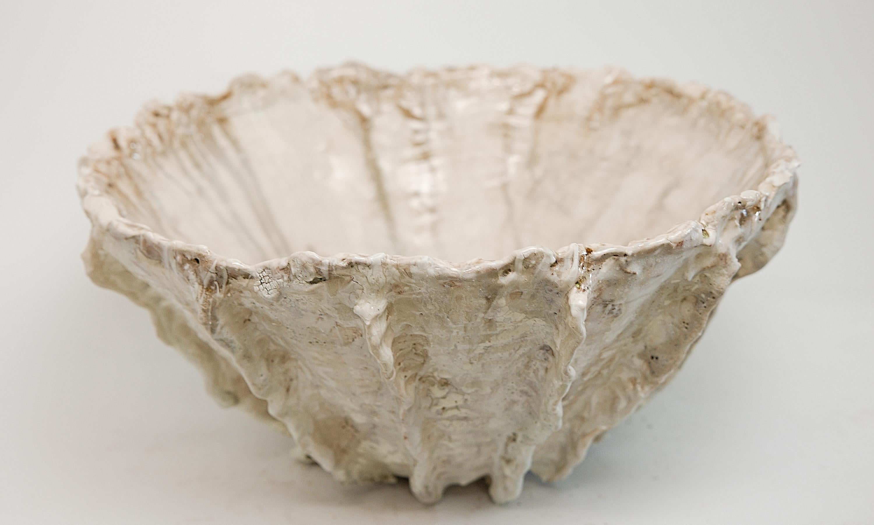 Reef Stoneware Planter Bowl Vessel en vente 3