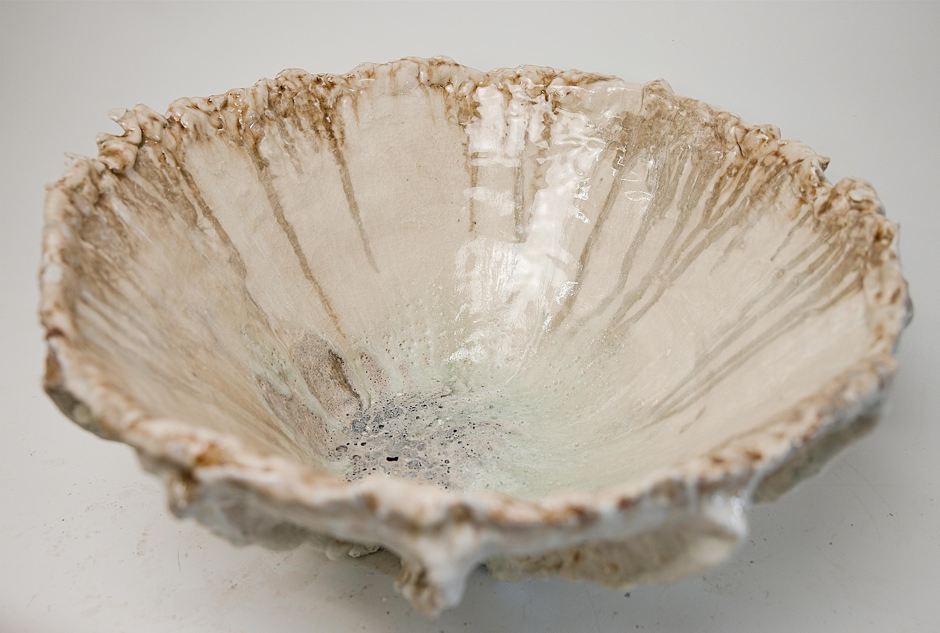 Reef Stoneware Planter Bowl Vessel en vente 6