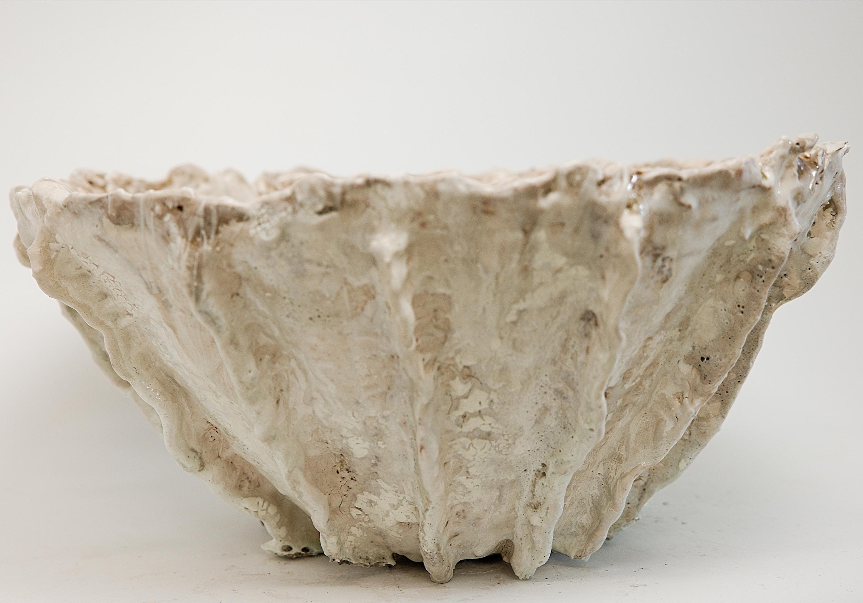 Reef Stoneware Planter Bowl Vessel en vente 1