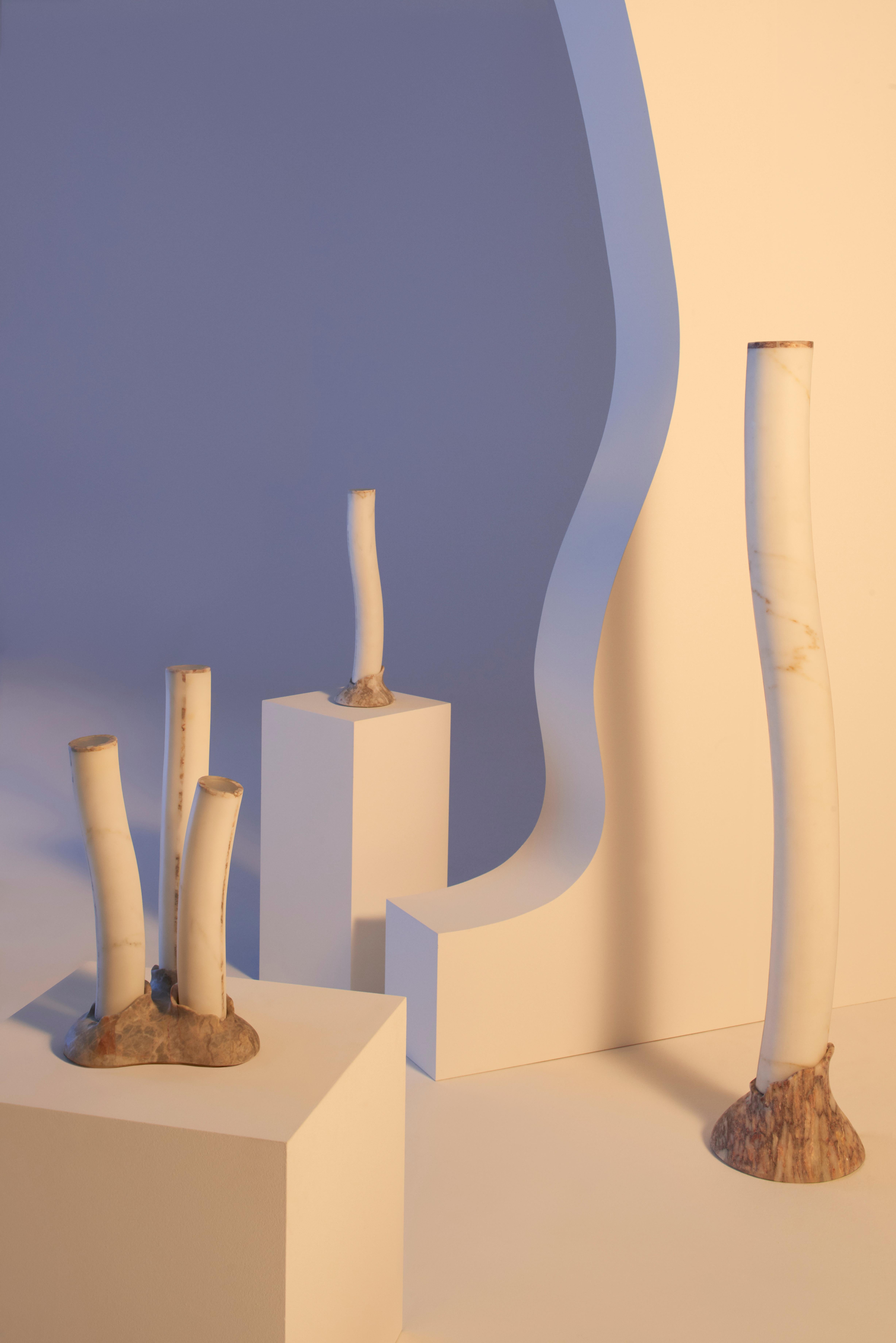 Italian Modern New Reef  Lamp in Marble, Creator Jacopo Simonetti Stock For Sale