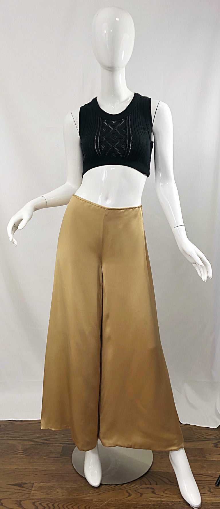 gold mesh trousers