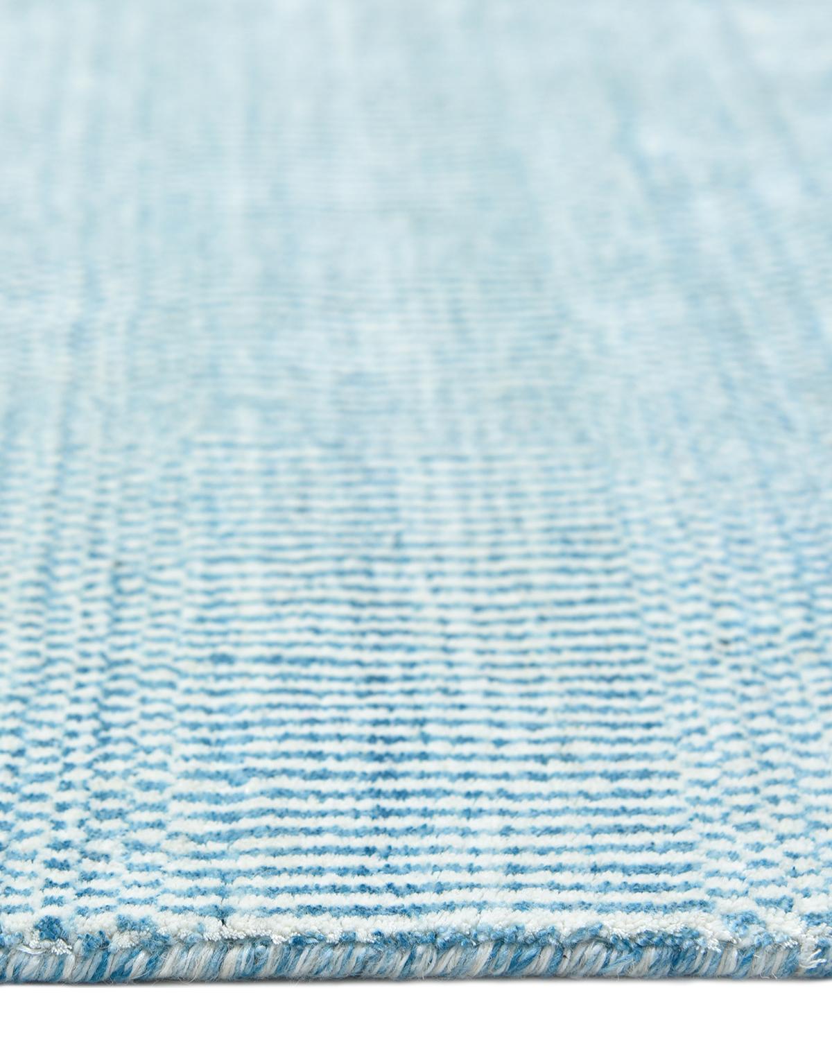 Indien Reese, tapis contemporain tissé à la main massif, Aqua