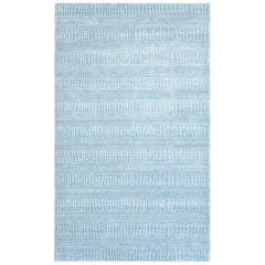 Reese, Tappeto d'Area Contemporaneo Solido Tessuto a Mano, Aqua