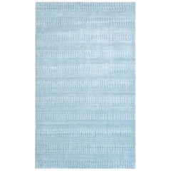 Reese, Contemporary Solid Handwoven Area Rug, Aqua