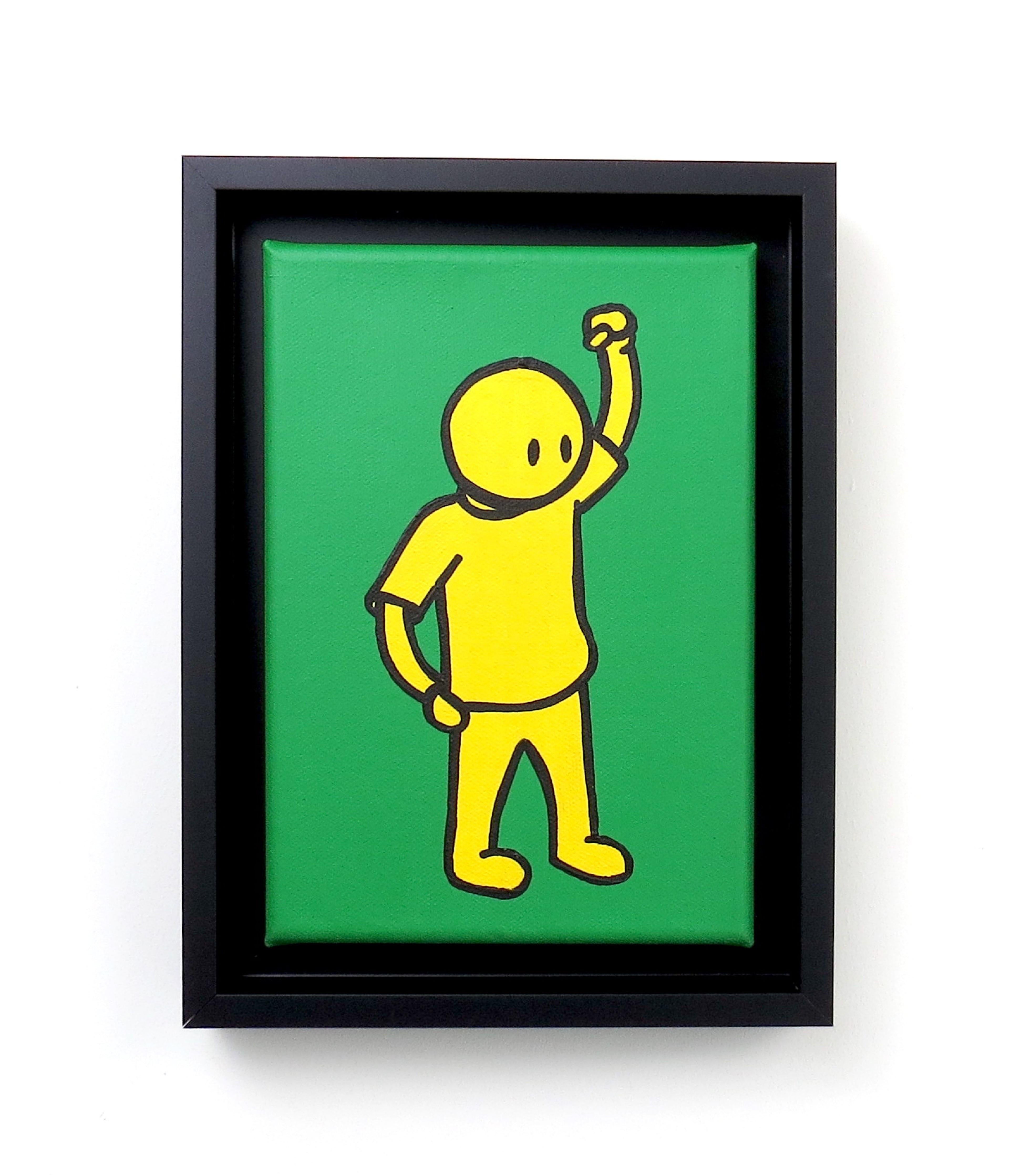 Reesha  Figurative Painting – Reesha, Unity Mini (Kelly Green) 2022