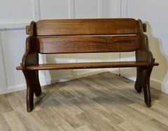 Refectory Style Teak Bench or Pew   The bench is a heavy quality piece