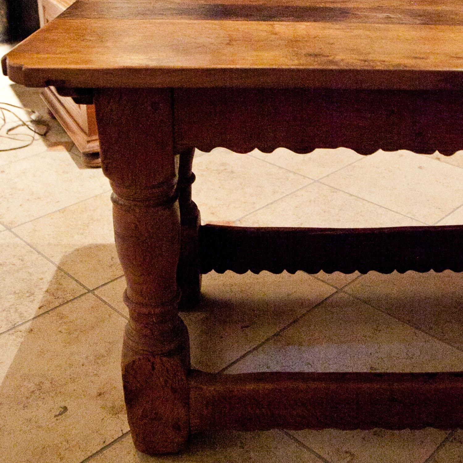 Wood Refectory Table, 18th Century