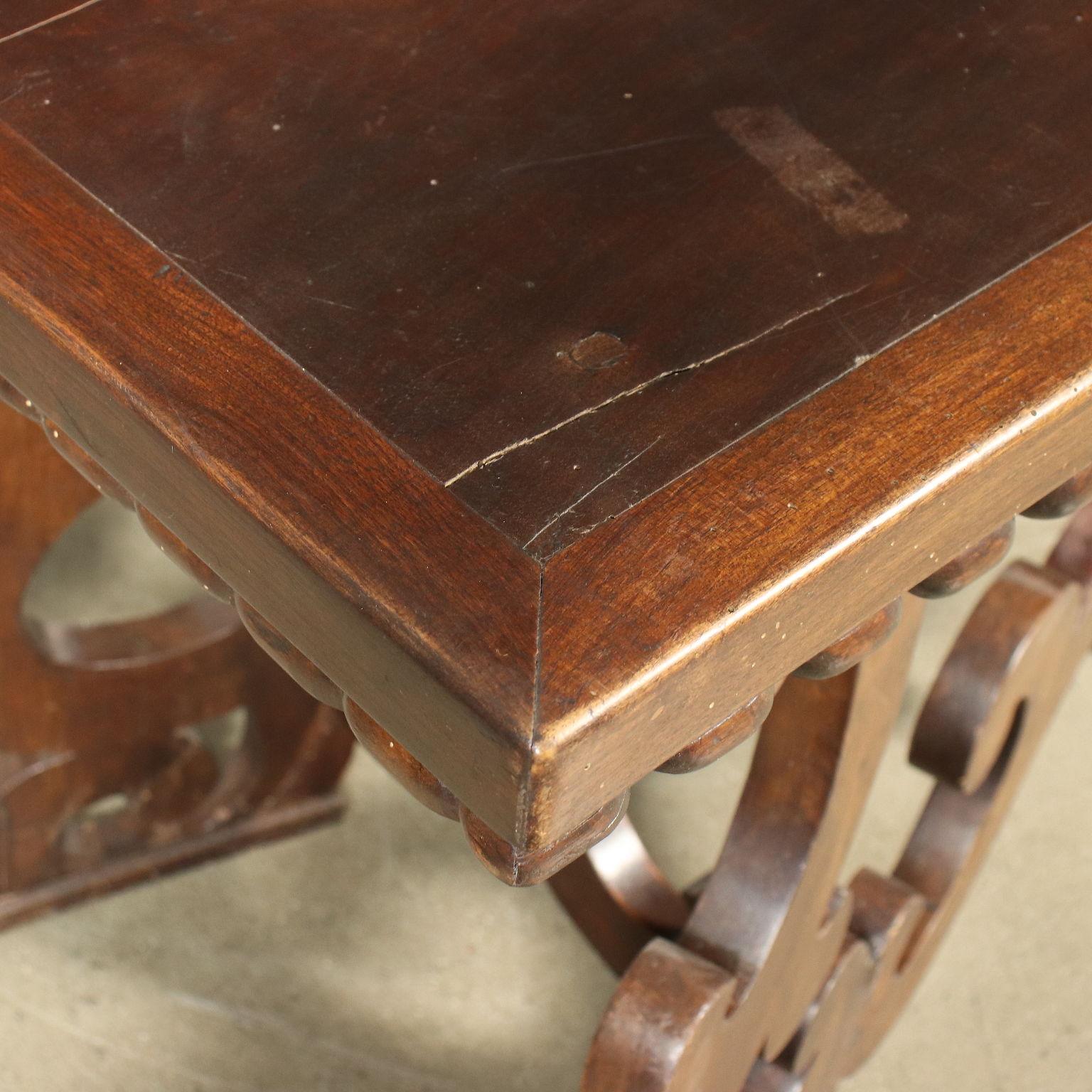 Refectory Table Baroque Walnut Italy Early 18th Century In Good Condition In Milano, IT