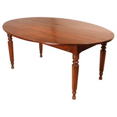 Refectory Table Ellipse Shaped, 19th Century