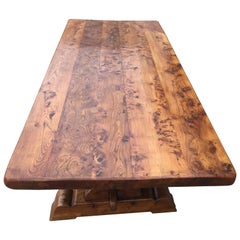 Refectory Table, Farmhouse Table Elm Refectory Table, Farmhouse Table Elm