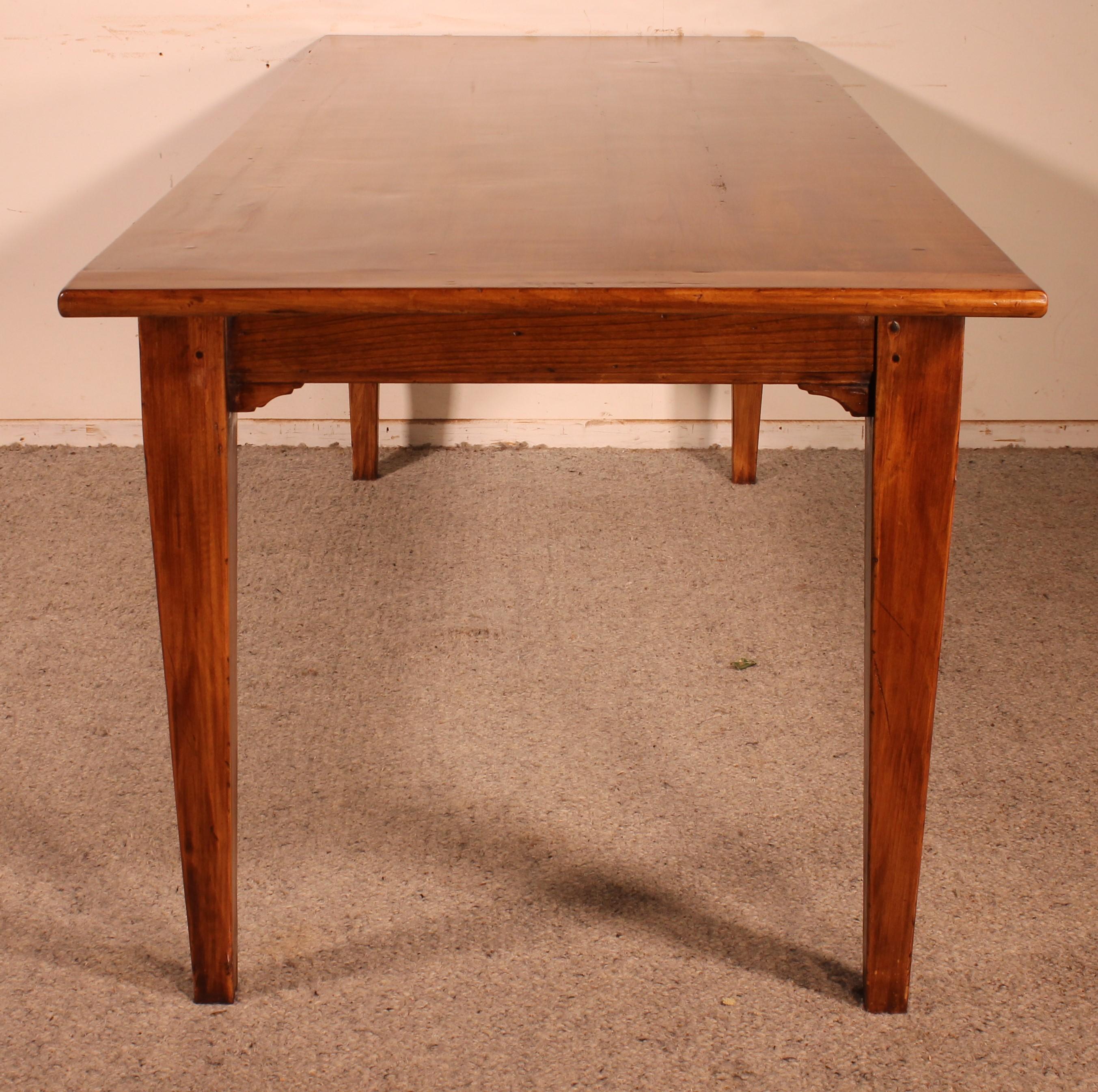 Refectory Table in Cherry Wood19 ° Century For Sale at 1stDibs