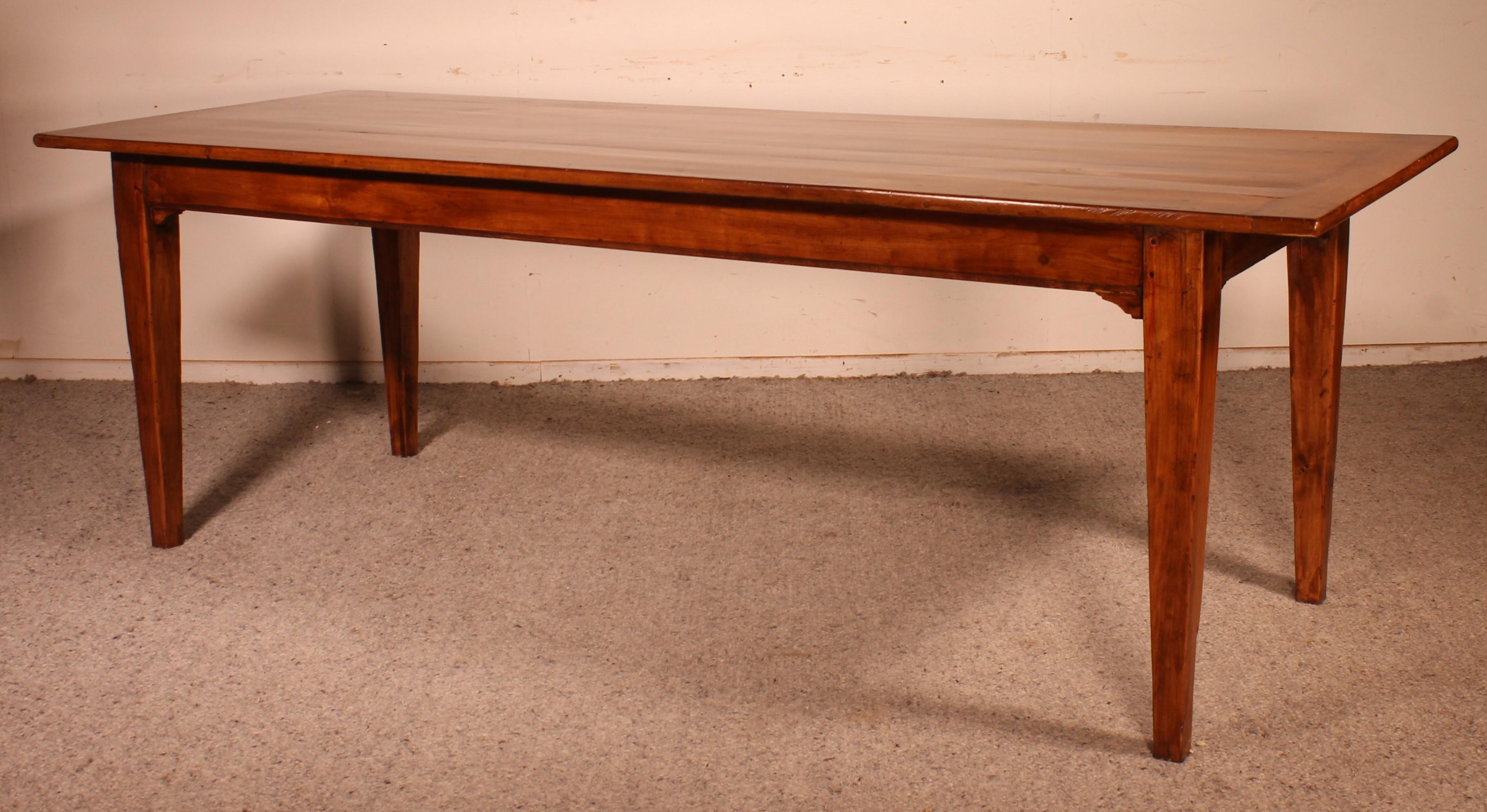Refectory Table in Cherry Wood19 ° Century For Sale at 1stDibs
