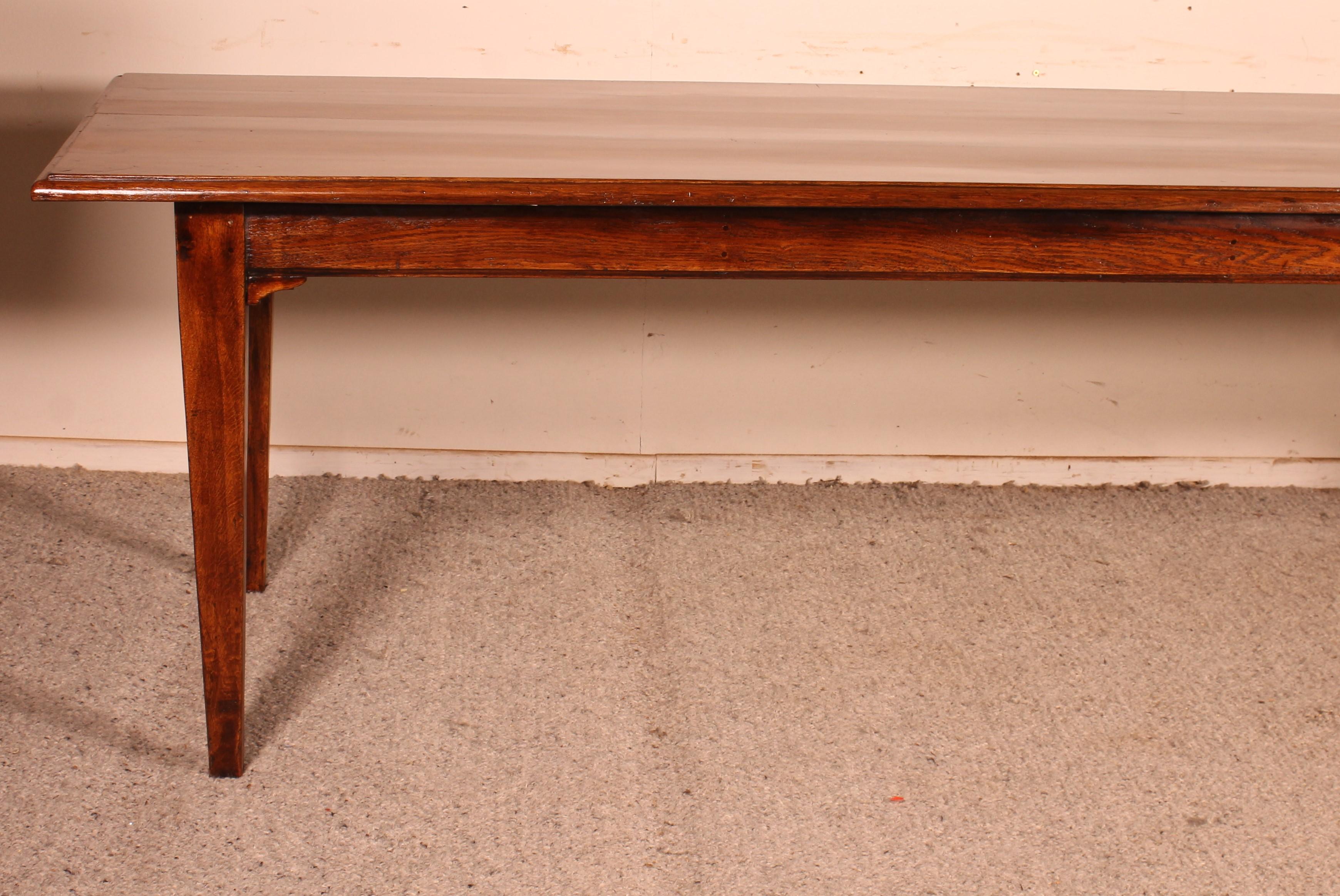Refectory Table of Oak - 19th Century For Sale at 1stDibs