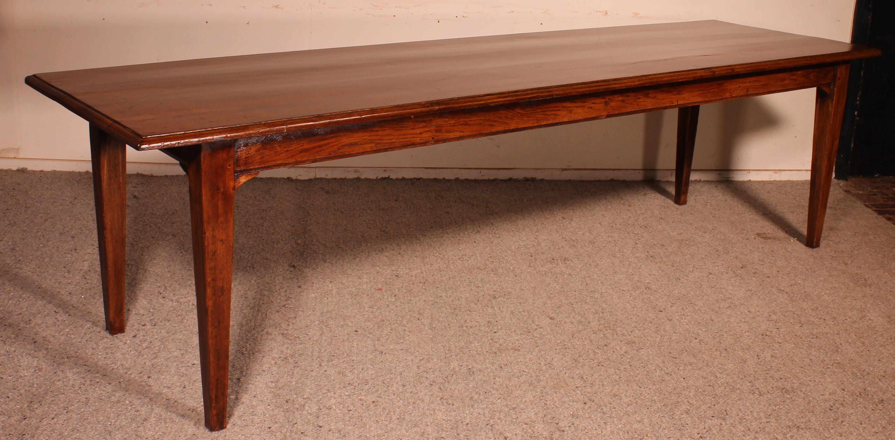 Refectory Table of Oak - 19th Century For Sale 3