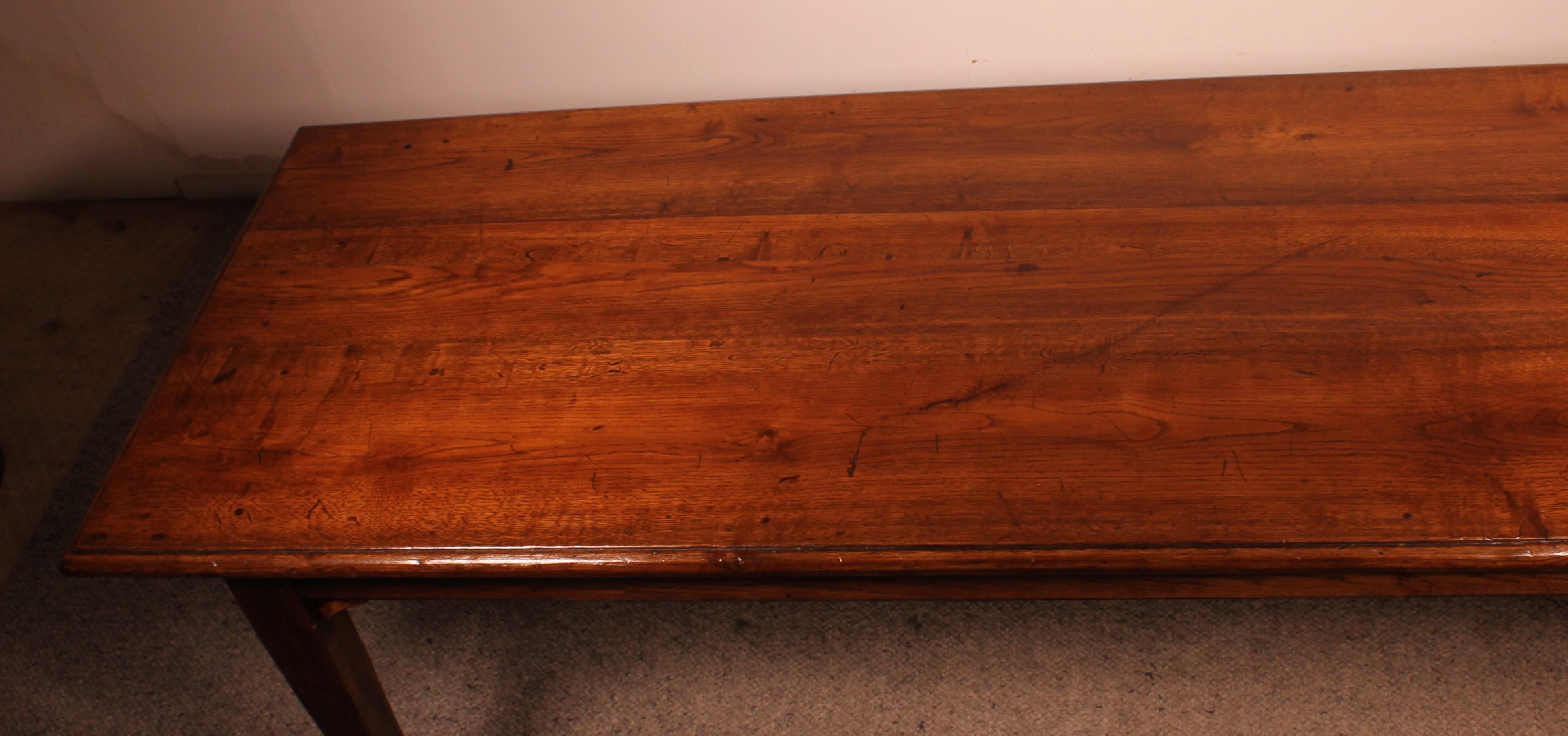 Refectory Table of Oak - 19th Century For Sale 4
