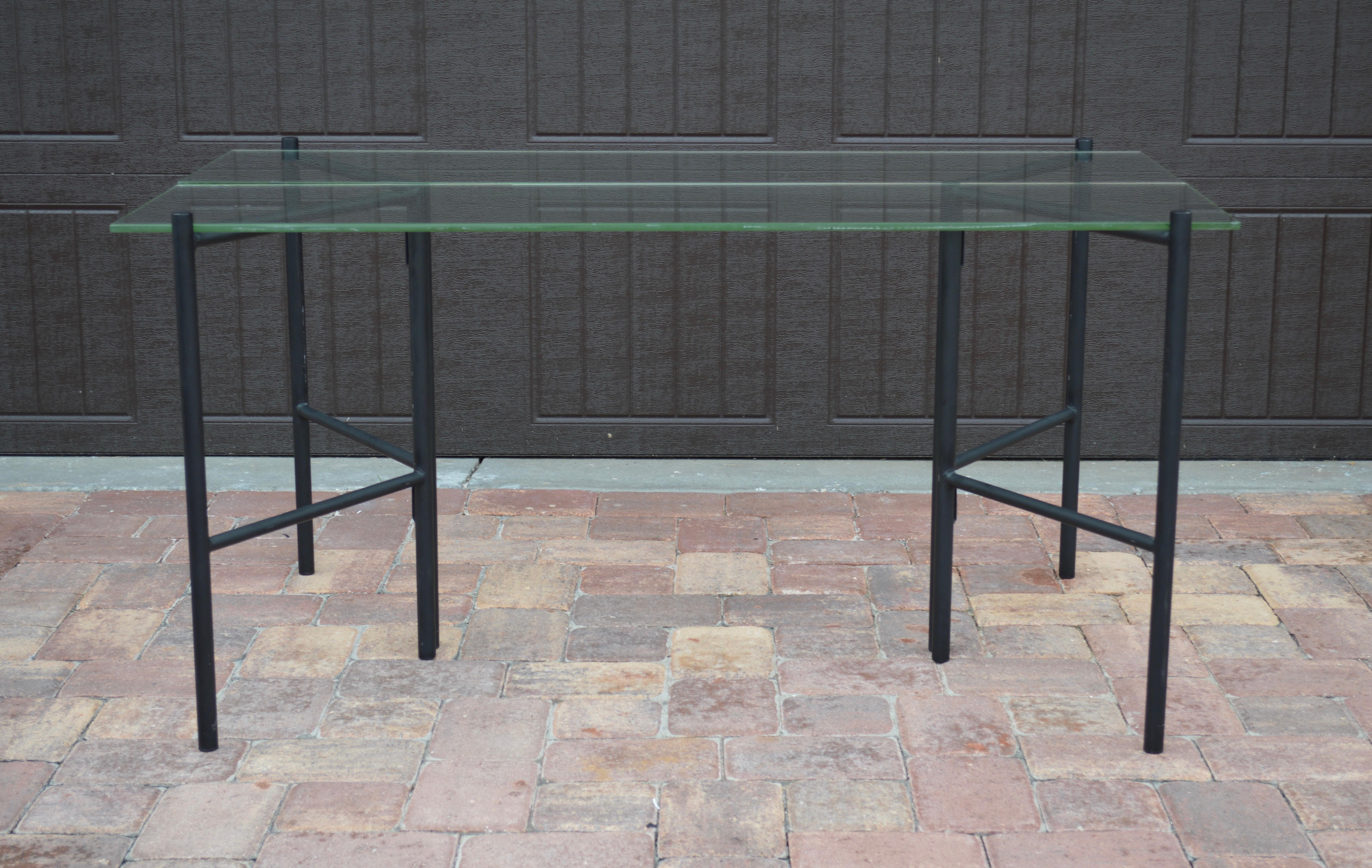 Refectory Table with Glass Shelves by Van Keppel-Green, Early 1950s 1